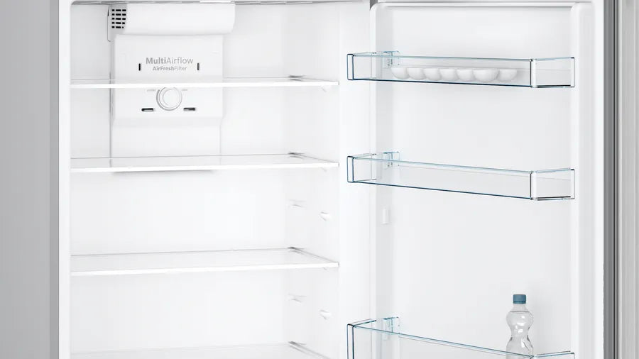 BOSCH Serie 2 No-Frost Freestanding Refrigerator, 328 Liters, Stainless Steel- KDN43NL2E8