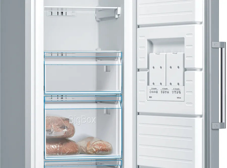 BOSCH Series 4 Digital Refrigerator, No Frost, 242 Liter, Stainless Steel - GSN36VL30U