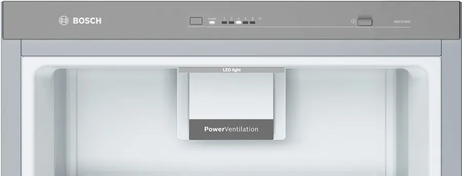 BOSCH Defrost Single Door Refrigerator, 348 Liters, Silver - KSV36VL30U