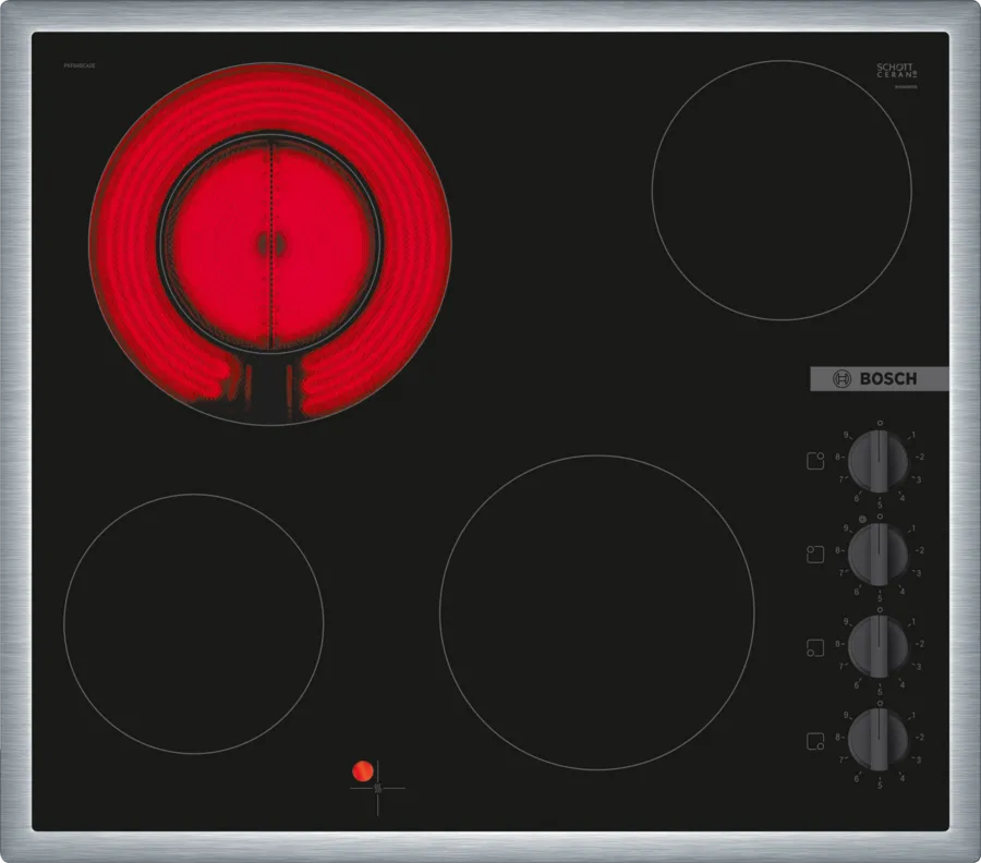 Built-In Hob BOSCH -in Electric 60 cm Black Model PKF645CA2E