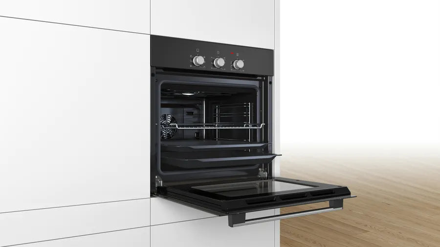 BOSCH Built in Electric Oven 66 Liters 60 cm Black HBF011BA1
