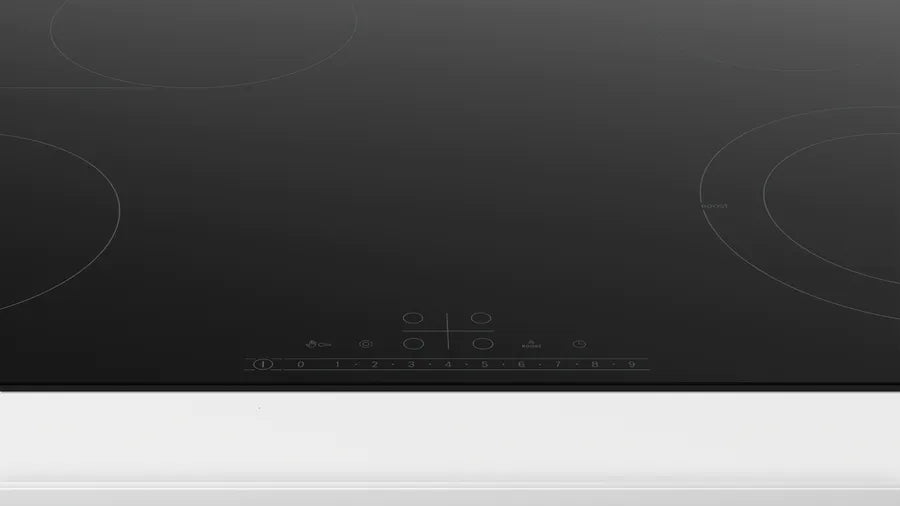 BOSCH Series 6 Electric Built-in Hob, 4 Burners, 80cm, Black - PKN811FP2E