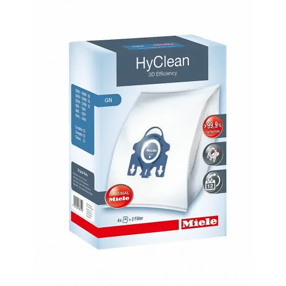 MIELE Classic C1 PowerLine Vacuum Cleaner, 1400 Watt, Blue - SBAD3 with Miele HyClean GN 3D Efficiency Dustbags