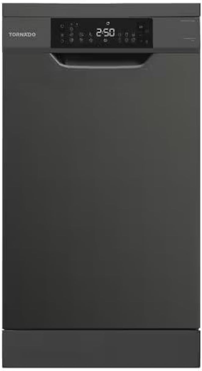 TORNADO Dishwasher 10 Person 45 cm Digital 7 Programs Black TDV-FN107CBK