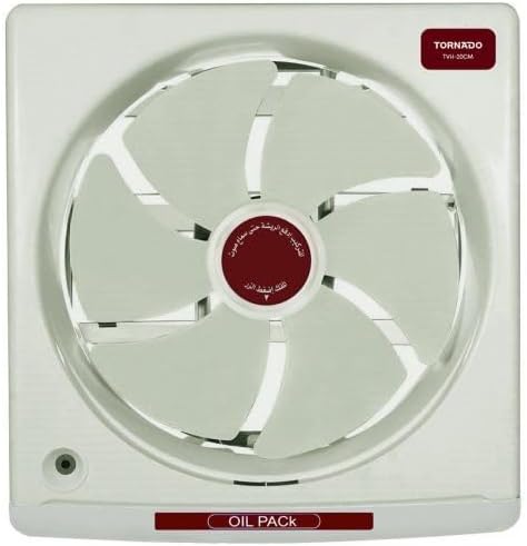 TORNADO Kitchen Ventilating Fan Oil Drawer Creamy 20 , 25 , 30 cm