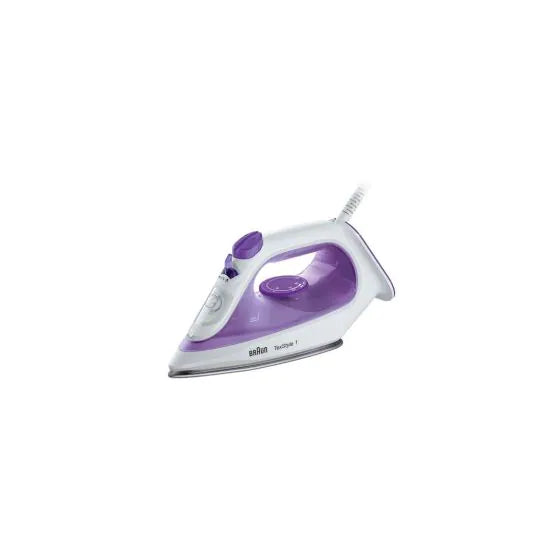 Braun Texstyle 1 Iron, 2000 Watt, White/purple- SI1080VI