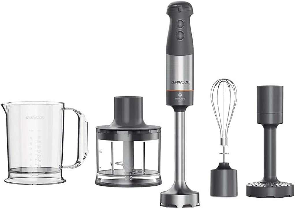Kenwood Triblade XL Plus Hand Blender 1000 Watt Black – HBM60.307GY