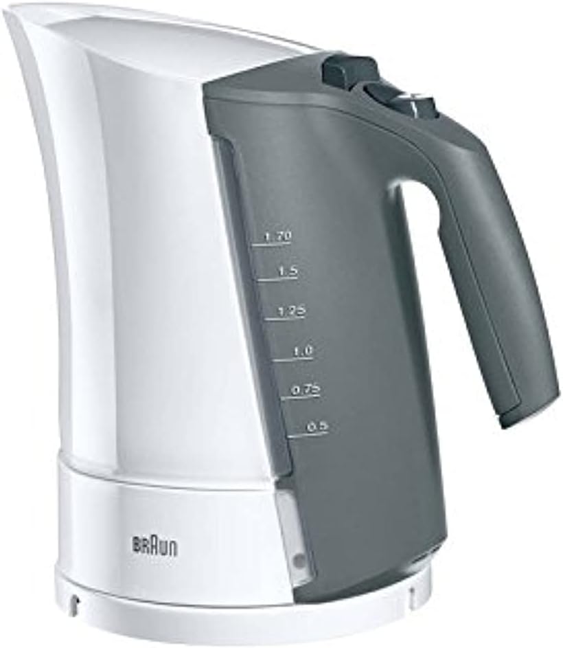 Braun Multiquick 3 Electric Kettle, 1.7 Liters, 2200 Watt , Red , White