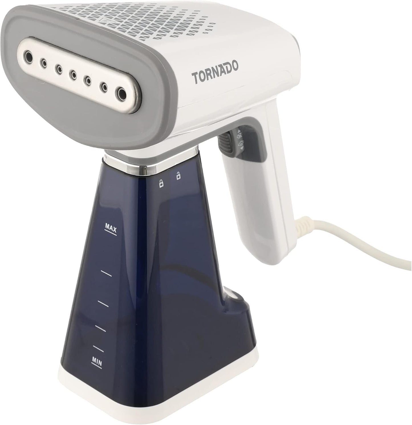 TORNADO Portable Steam Iron 1100-1300 Watt White x Blue TST-HS1300