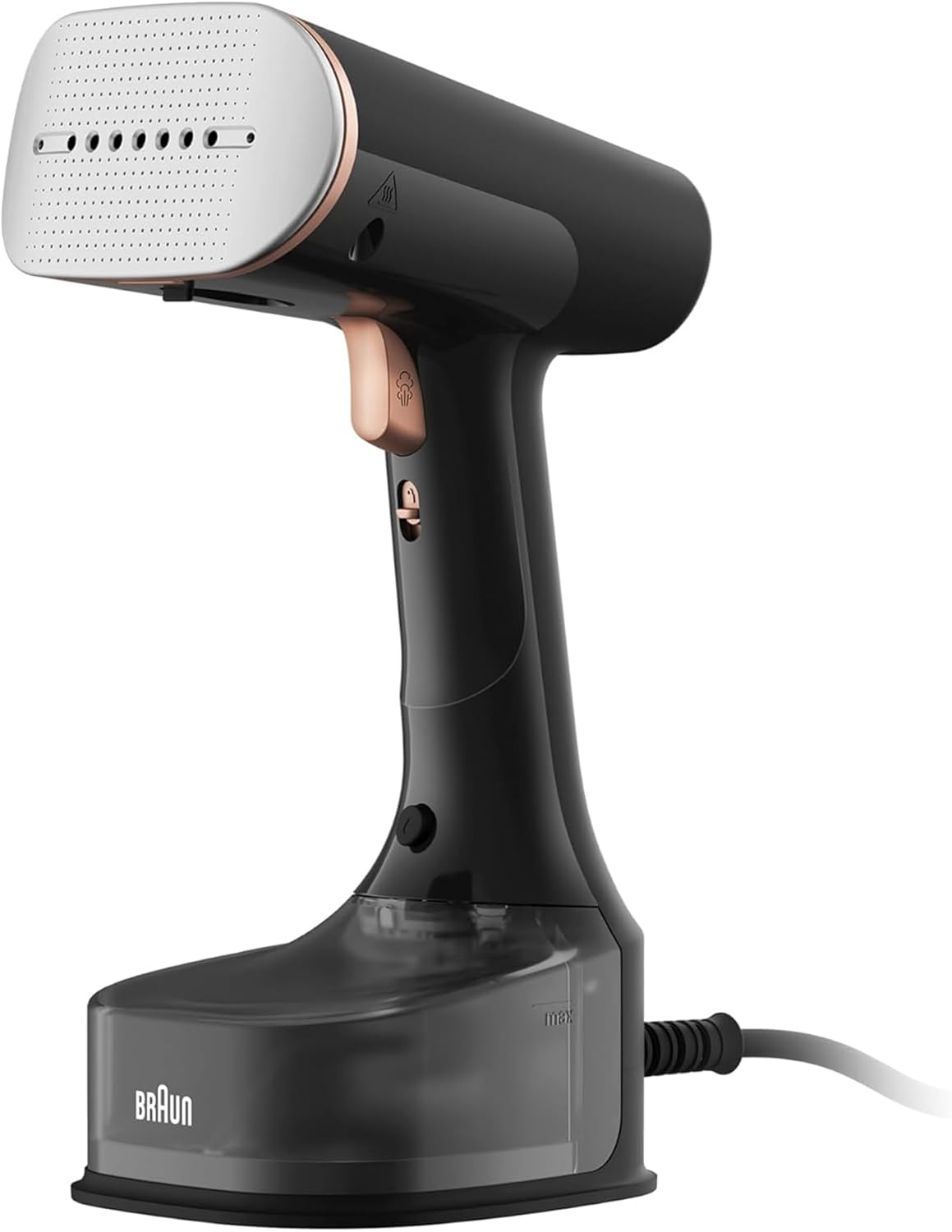 Braun QuickStyle 7 GS7077BK, Vertical Steam Iron with FreeGlide 3D Dual Heating Plate, 1600W, Black