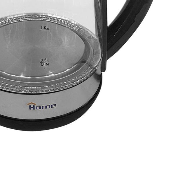 Home Electric Kettle, 1.7 Liters, 1850 Watt, Transparent and Black- TM1010