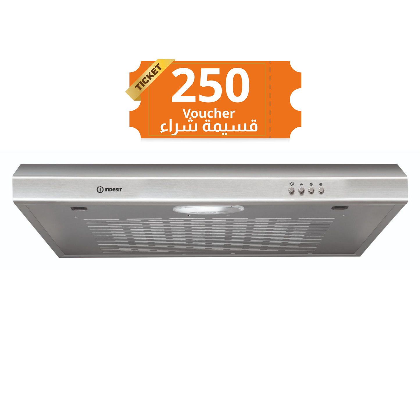 INDESIT 60CM Cooker Hood - ISLT65L