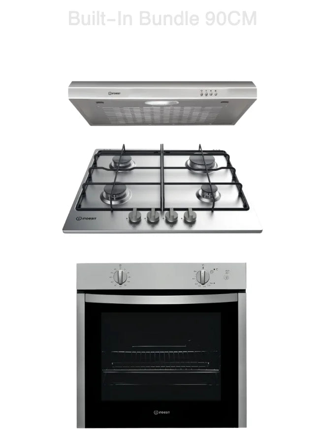 طقم مدمج من Indesit THP 642 IX/I+ISLT 65 LS X ID+IGW 324 IX