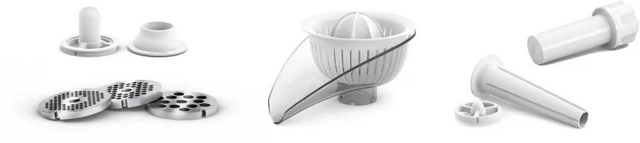 BOSCH CompactPower Meat Mincer, 1600 Watt, White \ Red - MFW3630I