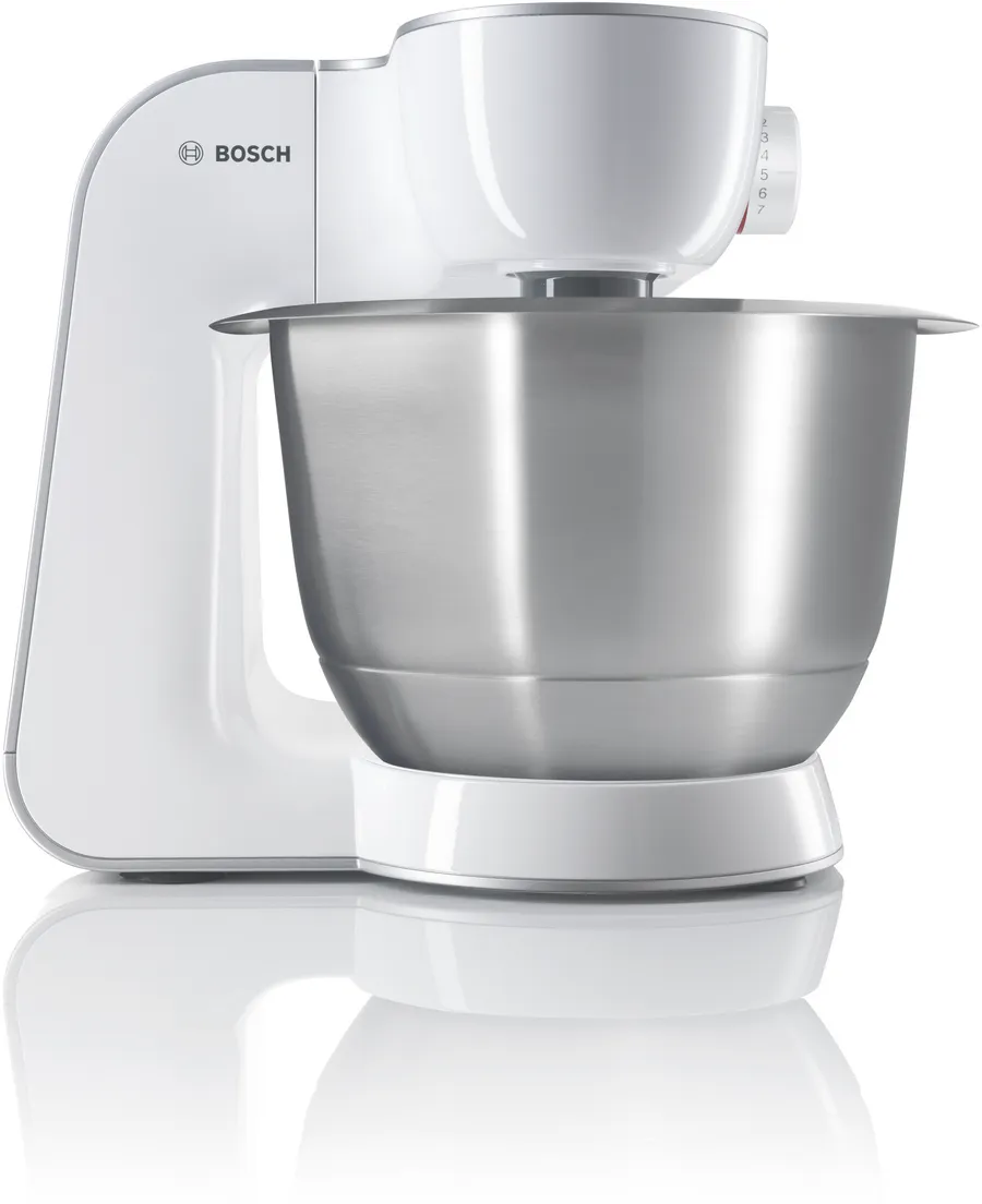 BOSCH Kitchen Machine, 900 Watt, White/Silver - MUM54251