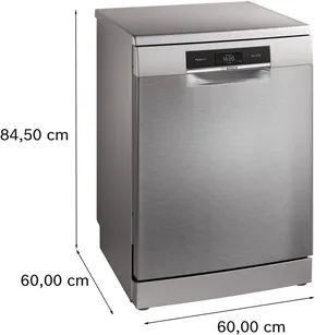BOSCH Serie 8, Dishwasher 13 Place Settings, 8 Programs, Digital Display, 60 cm, Stainless - SMS8YDI82T