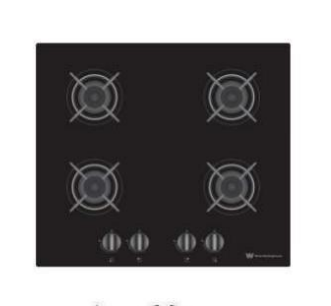 WHITE-WESTINGHOUSE Gas Hob: 3+1 Double Ring 60 CM - WGH-60B