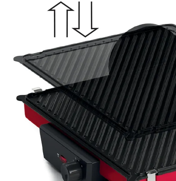 BOSCH Electric Grill, 2000 Watt, Red - TCG4104