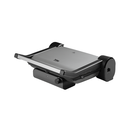 Beko Electric Grill, 2000W Power featuring TMQuantech technology to protect metal plates from corrosion Equipped with 6 plates and 4 temperature control levels for versatile cooking options TM5206G