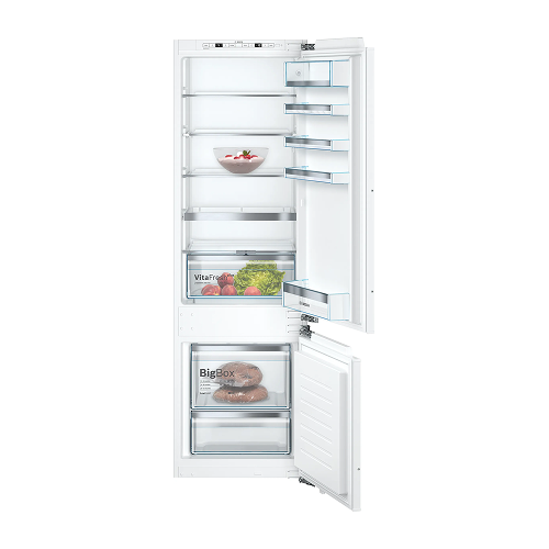BOSCH Series 6 Built-In Refrigerator with Bottom Freezer 254 L White - KIN86AF3M8