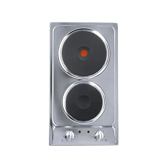Purity Electric Built-in Hob, 30cm, 2 Burners, Silver - HPT302SE