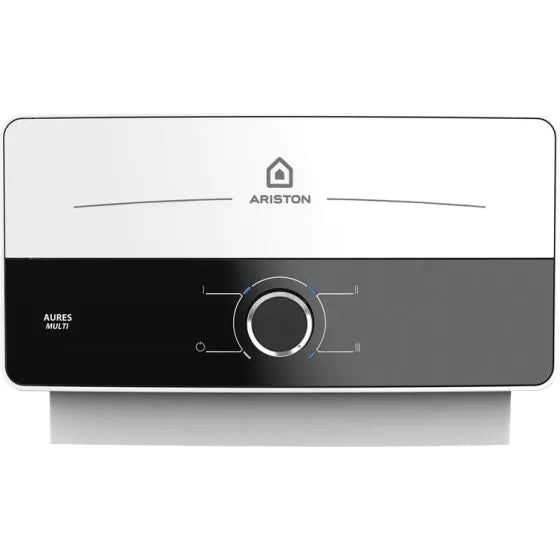 ARISTON Aures Slim Multi Instant Water Heater, 9.5 kW, Black and White - AURESM95EU