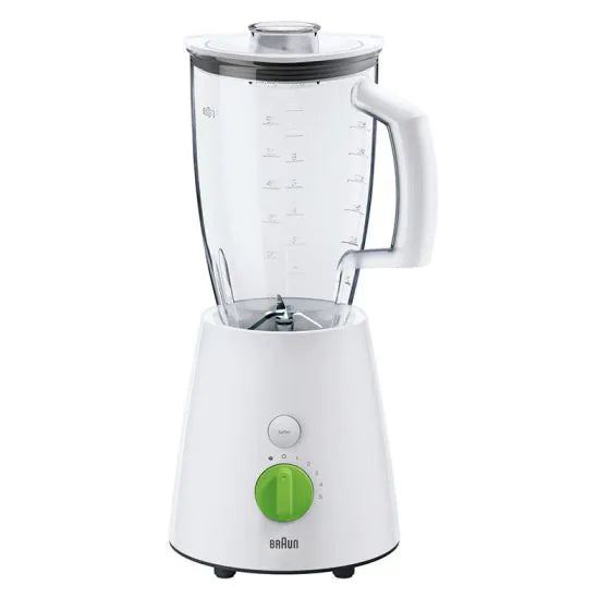 Braun Tribute Collection Blender, 800 Watt, White/Green - JB 3010 WH