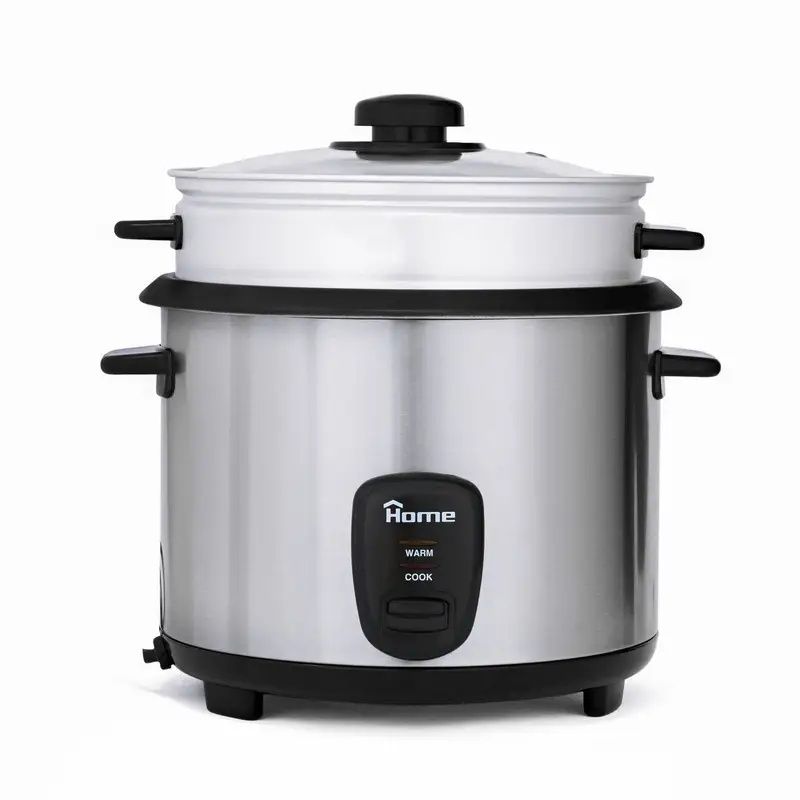 Home Rice Cooker with Attachments, 1.8 Liters, 700 Watt, Silver - JR2210