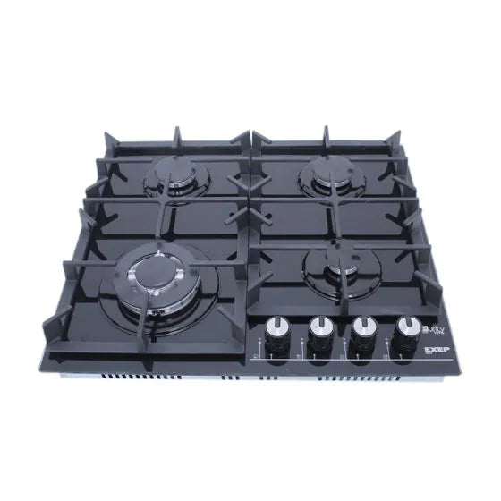 Purity Gas Built-in Hob, 60cm, 4 Burners, Black - HPT603G