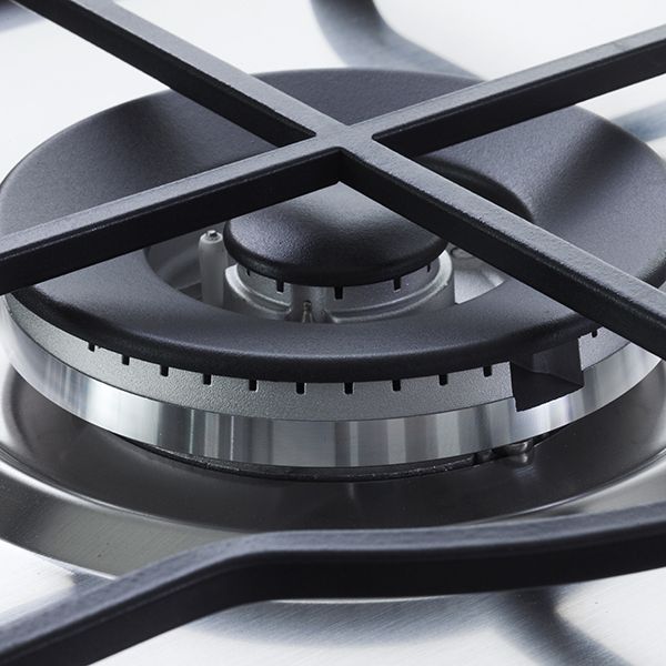 ELBA Elio Lite Gas Built-In Hob, 5 Burners, Stainless Steel- ELIO 75-545 L