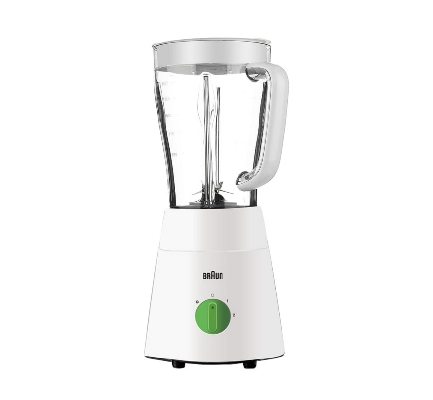 Braun 3-in-1 Blender with 4-Blade System, 500 Watts, JB0123WH
