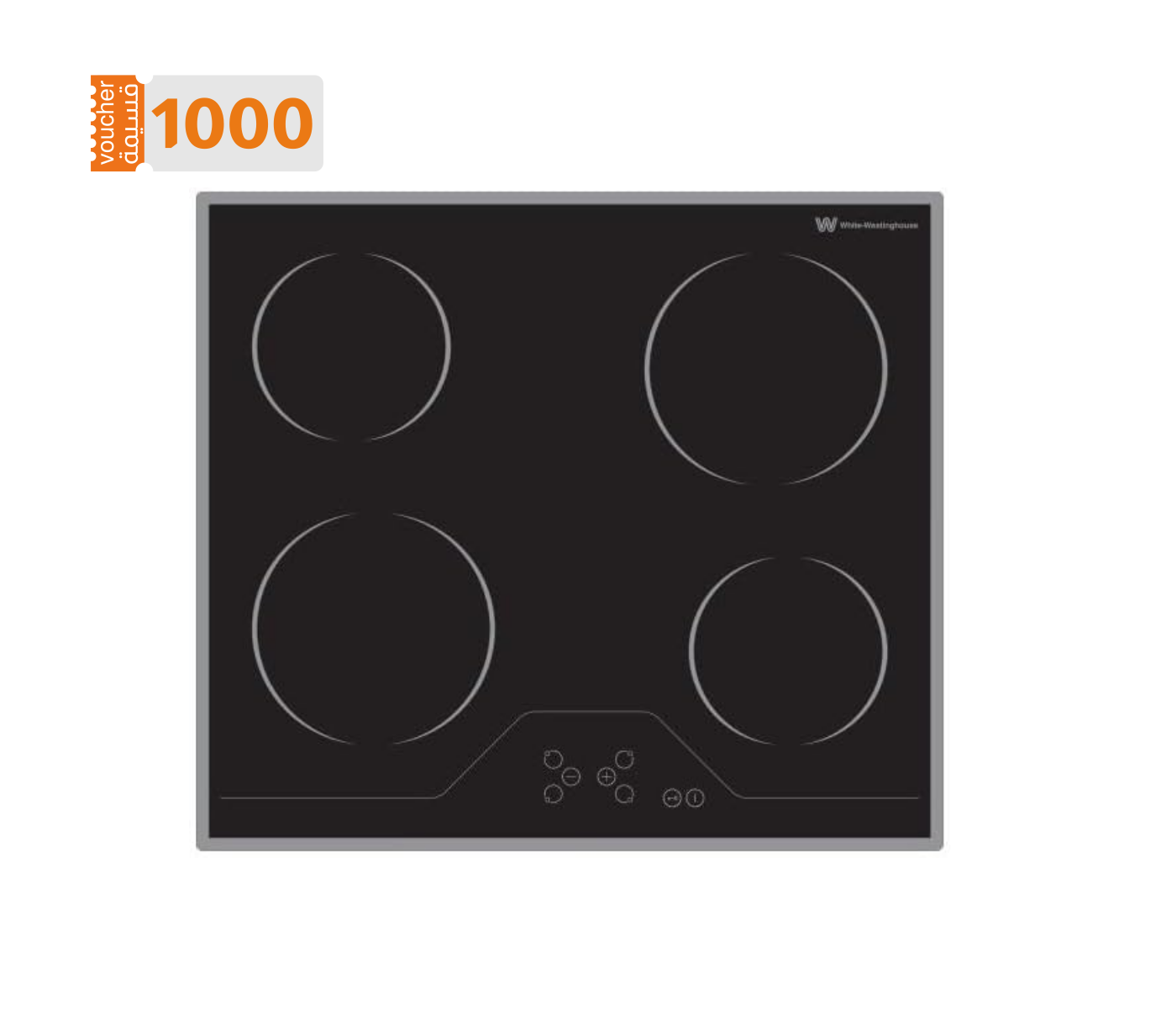 WHITE-WESTINGHOUSE Electric Hob: 4 Burners 60 CM - PVH-60X
