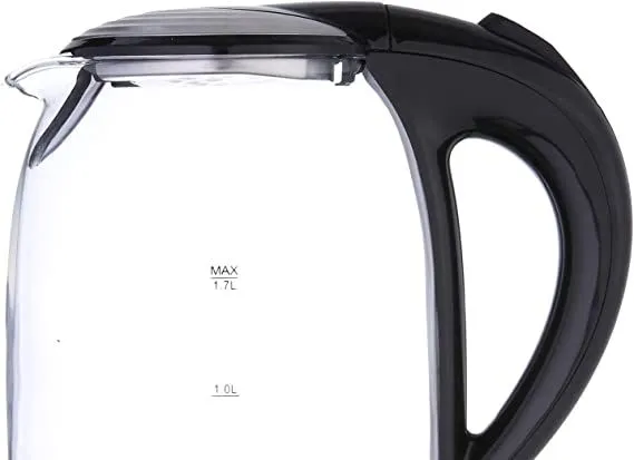 Home Glass Electric Kettle, 1850 Watt, 1.7 liter, Silver - K431