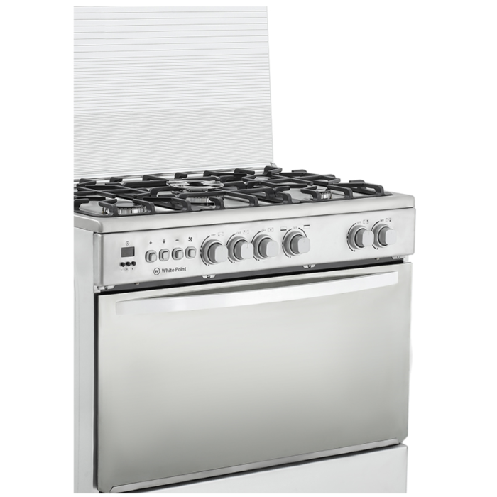 وايت بوينت بوتاجاز غاز، 90×60 سم، 5 شعلات، ستانلس ستيل – WPGC9060XTOCFSDAM