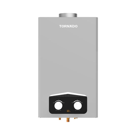 TORNADO Gas Water Heater 10 L Natural Gas Silver GHM-MP10N-S
