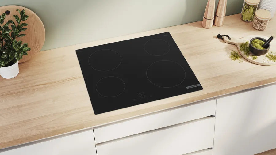 Built-In Hob BOSCH -in Electric 60 cm Black Model PKE611BA2E