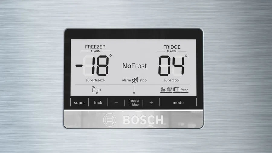BOSCH Series 6 No-Frost Refrigerator, 641 Liters, Silver- KDN86AI3E9