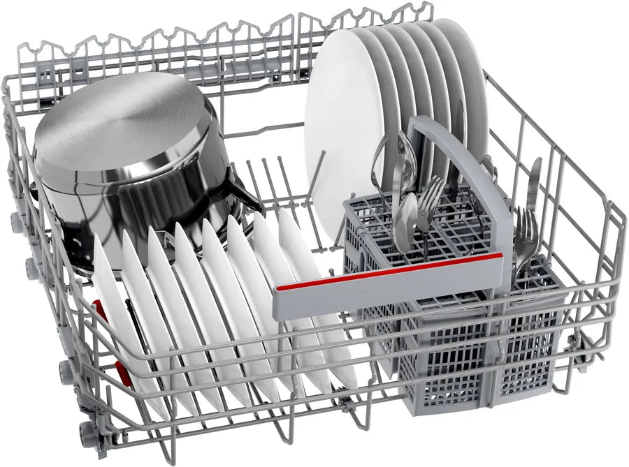 BOSCH Series 6 Freestanding Dishwasher, 13 Persons, 60 cm, Silver Inox - SMS6EAI80T