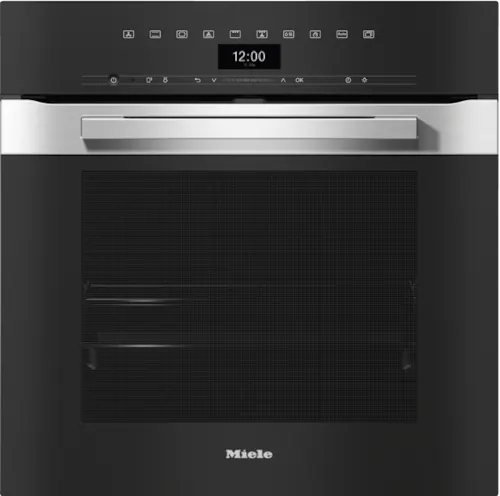 فرن ميلا مدمج مفرد 76 لتر، ستانلس ستيل، تحكم ذكي باللمس – H 7460 BP
