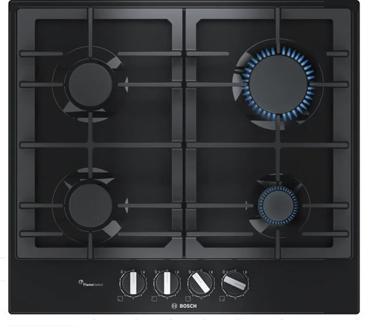 BOSCH Gas Hob 4 Burner 60 cm Black Color PCP6A6B90