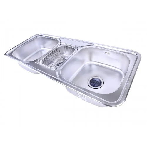 HS110D Korean Stainless Steel Kitchen Sink – Rust & Blockage Resistant