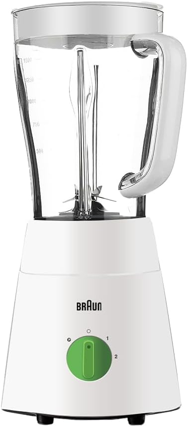 Braun 3-in-1 Blender with 4-Blade System, 500 Watts, JB0123WH