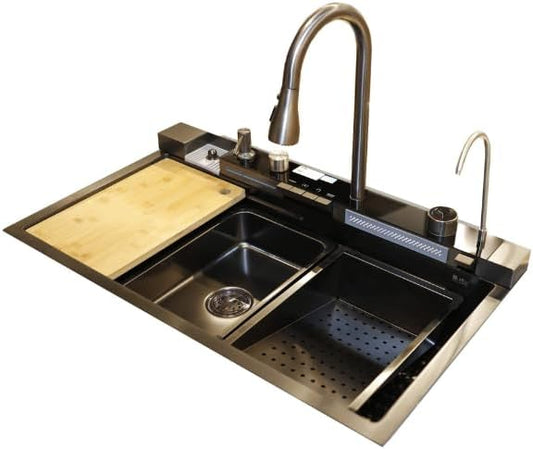 PSM 750 BL Digital Stainless Steel Kitchen Sink, Rust and Blockage Resistant