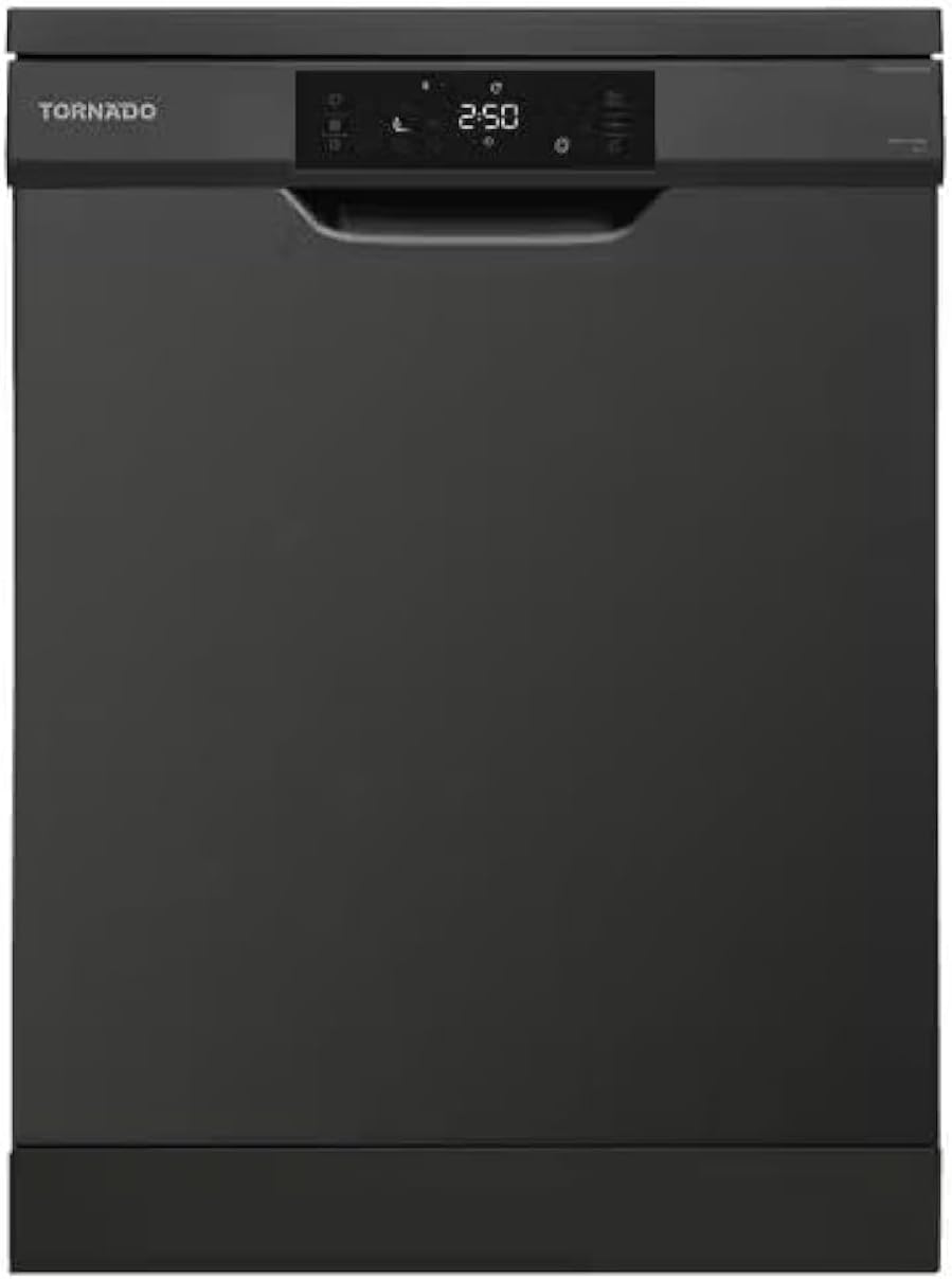 TORNADO Dishwasher 13 Person 60 cm Digital 8 Programs Black TDV-FN138CBK