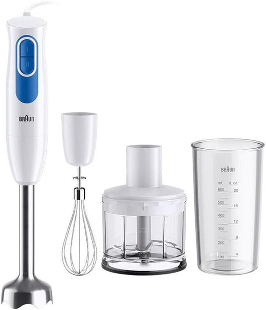 Braun Multiquick 2 Hand Blender MQ20236MWH with EasyTwist System, 600 Watt, White