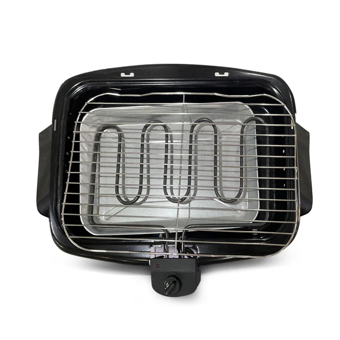 Home Electric Grill, 2000 Watt, Black - KR2803