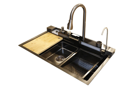 PSM 750 BL Korean stainless steel kitchen sink, rust and blockage resistant