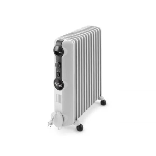 Delonghi Oil Heater, 12 Fins, 2500 Watts, White - TRRS1225