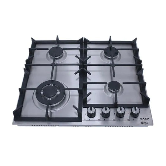 Purity Gas Built-in Hob, 60cm, 4 Burners, Silver - HPT603S