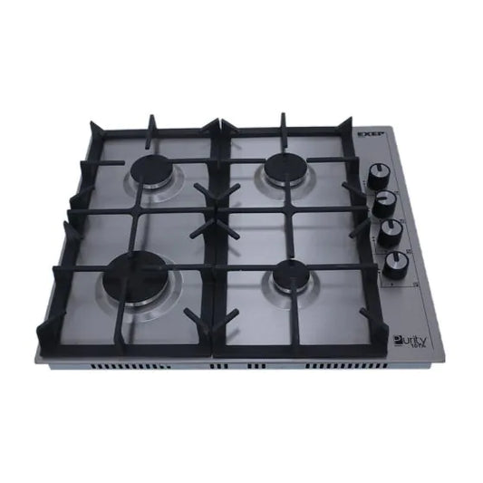 Purity Gas Built-in Hob, 60cm, 4 Burners, Grey - HPT602S